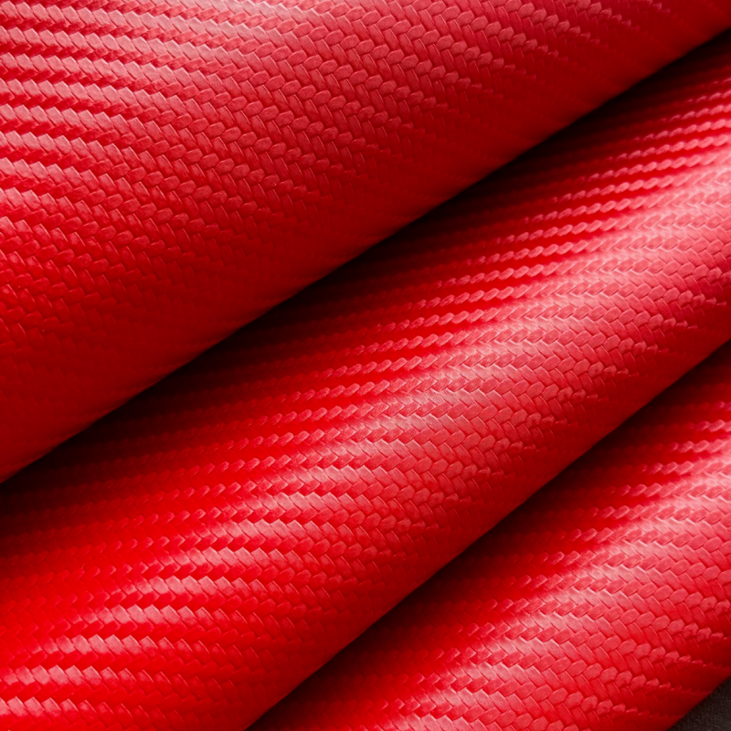 Da microfiber vân sợi carbon 1.2mm dùng cho bọc khâu tay vô lăng và nội thất ô tô