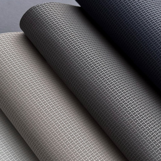 1.6mm Matte Crosshatch PU Synthetic Leather for Business Bags and Handbags