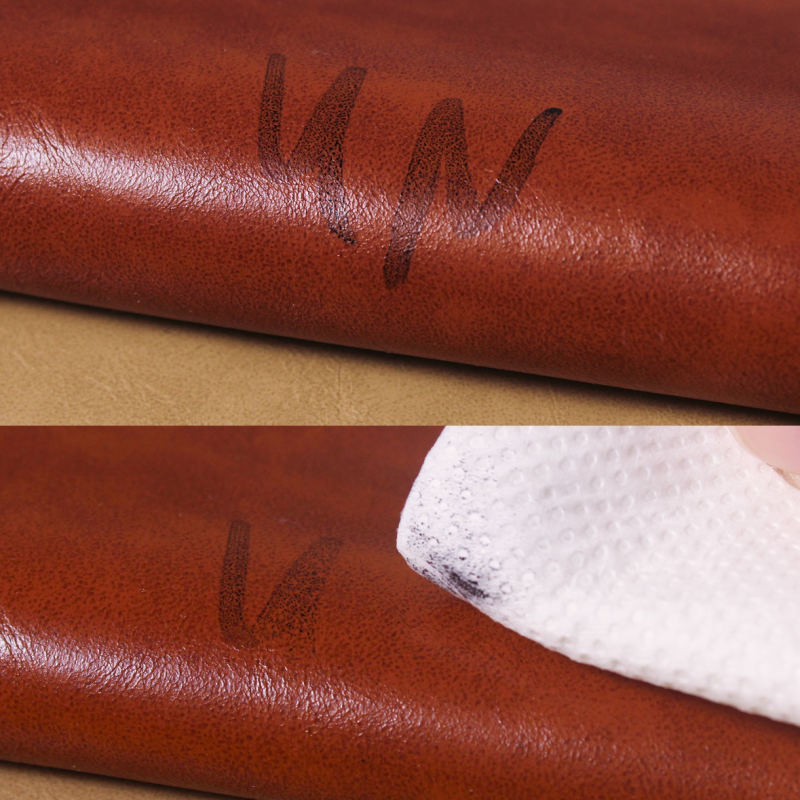Vintage Oil Wax Full Silicone Leather Waterproof Flame Retardant Synthetic Leather for Car Interior Luggage & Marine Upholstery