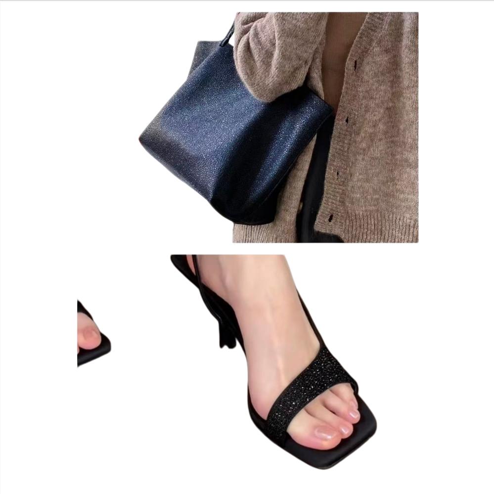 Metallic PU Synthetic Leather – Glitter Pearl Finish for Footwear & Bags