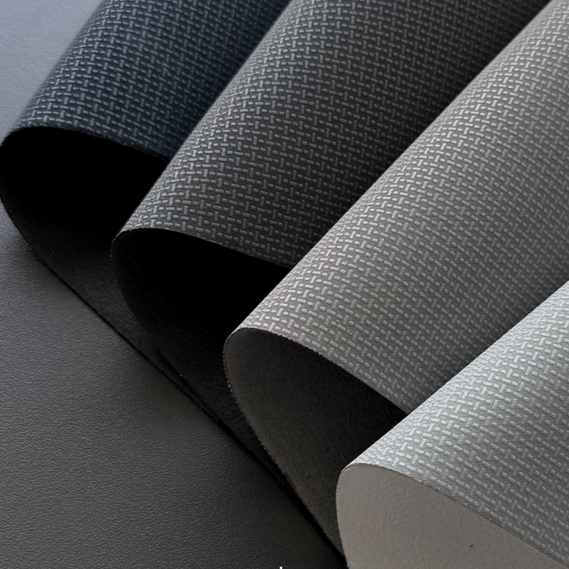 1.6mm Matte Crosshatch PU Synthetic Leather for Business Bags and Handbags