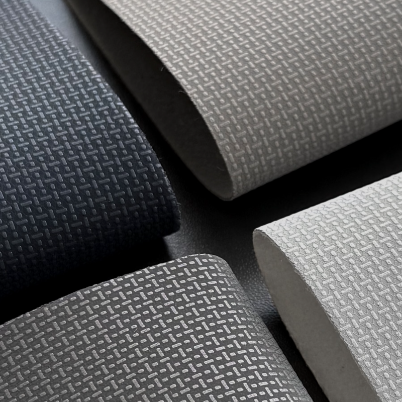 1.6mm Matte Crosshatch PU Synthetic Leather for Business Bags and Handbags