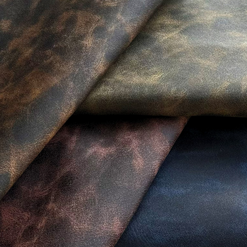 Matte Vintage Yangbuck PU faux leather for Furniture Upholstery Notebook Cover