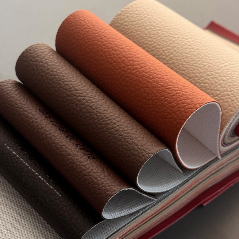 Original Car Match PVC Litchi Grain Automotive Leather 1.0mm Fish‑scale Backing For Car Seat Upholstery Refurbish