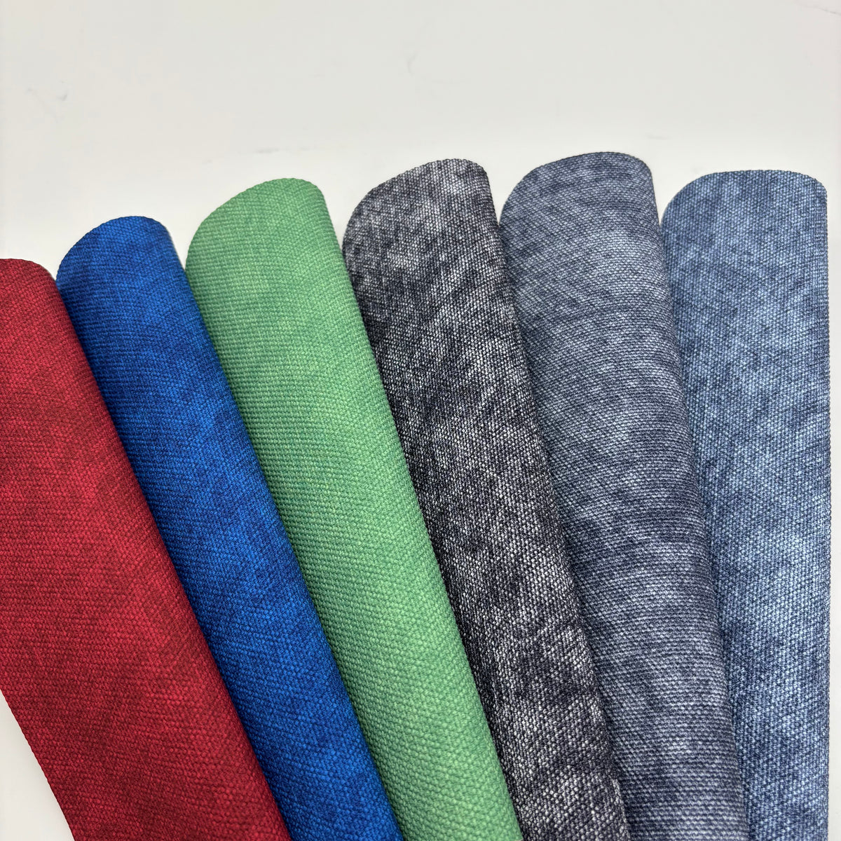 Linen Texture PU/PVC Leather – Matte Woven Fabric Grain Upholstery Material