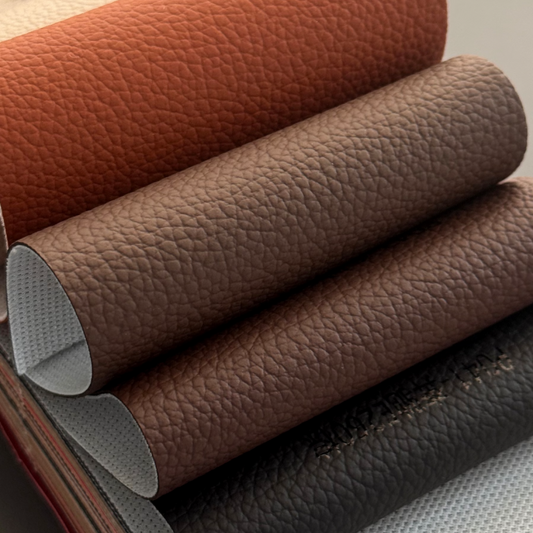 Original Car Match PVC Litchi Grain Automotive Leather 1.0mm Fish‑scale Backing For Car Seat Upholstery Refurbish