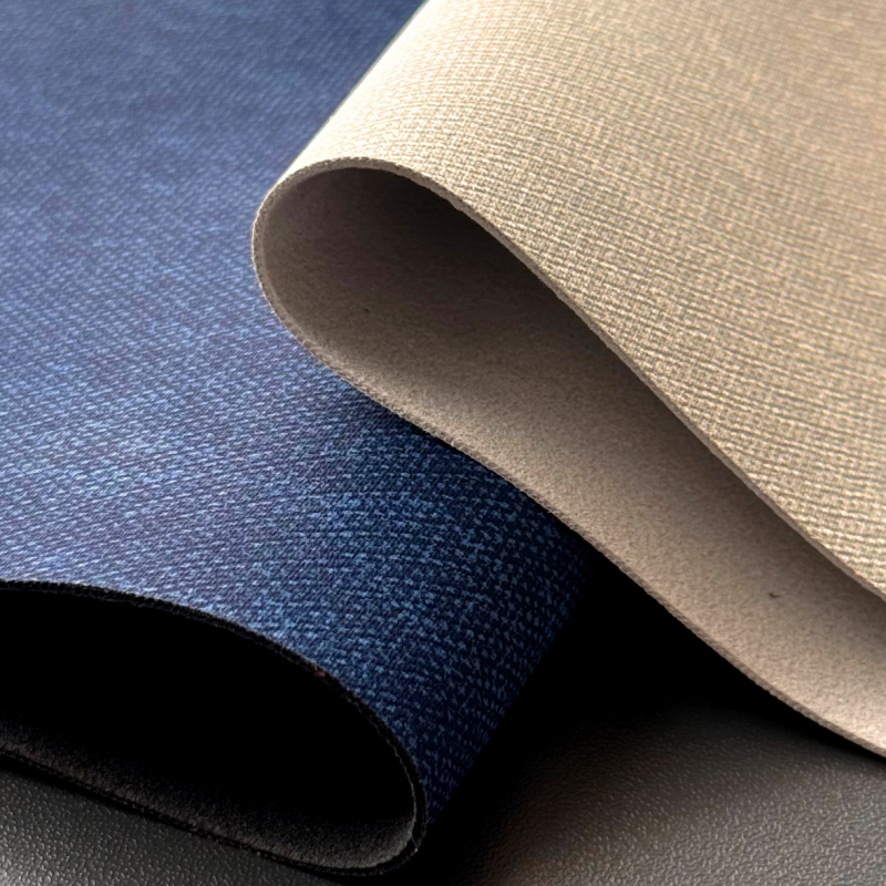 1.5mm Linen-Grain Faux Microfiber Leather Suede Backing for Furniture & Auto Upholstery
