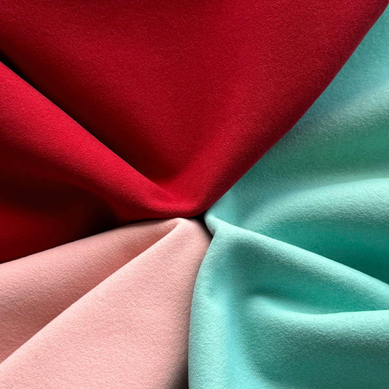 Soft Terylene Imitation Suede Fabric Tear‑Resistant for Gift Box Luggage Home Upholstery Custom Color In Stock