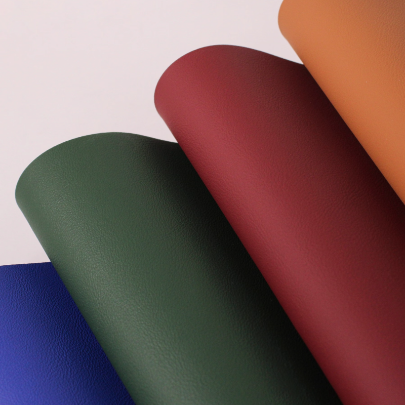 Nappa Grain Auto & Furniture Upholstery Vinyl Fabric Fish Scale Woven Backing Decorative Leather