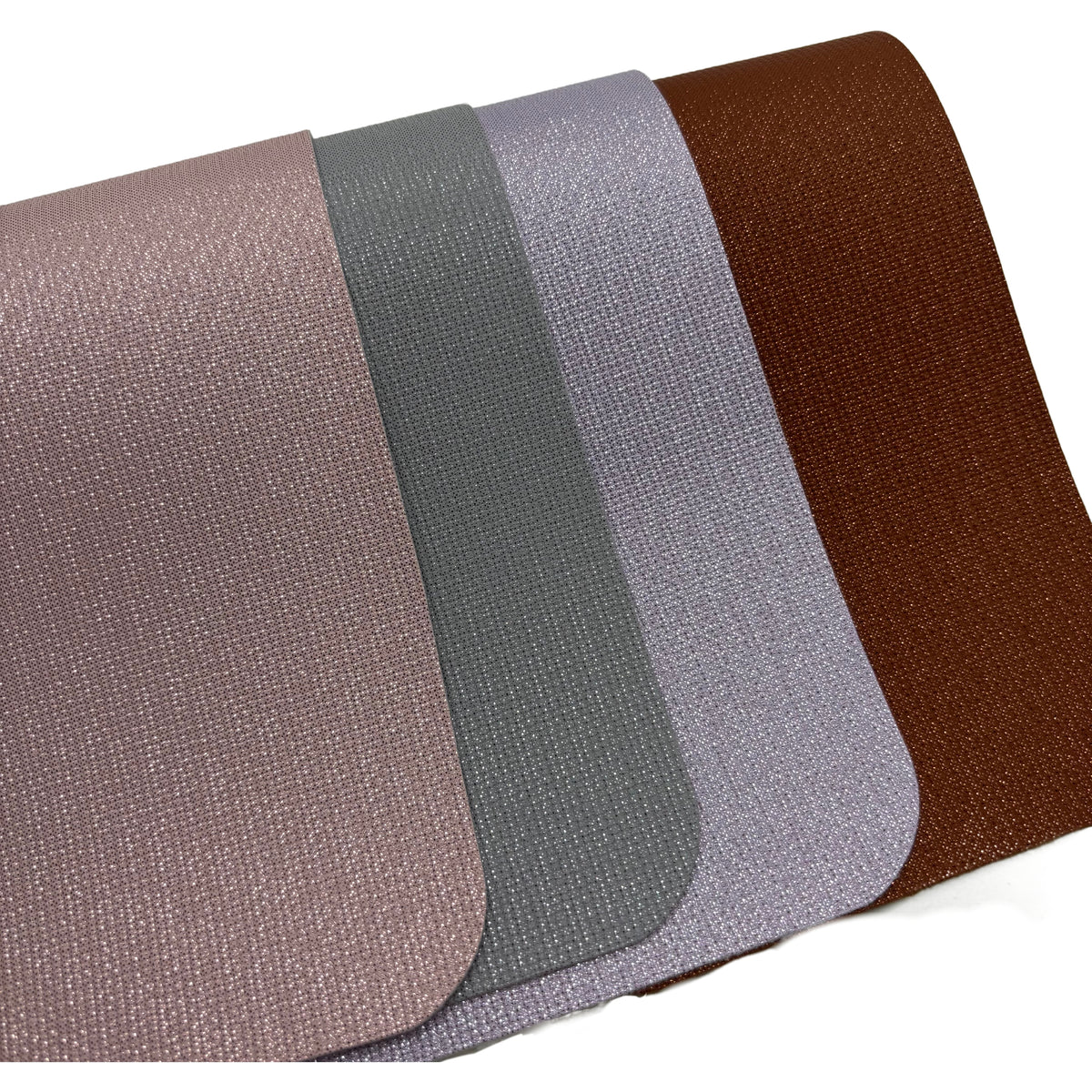 Glitter Metallic PU Leather – Woven Texture for Footwear & Bags