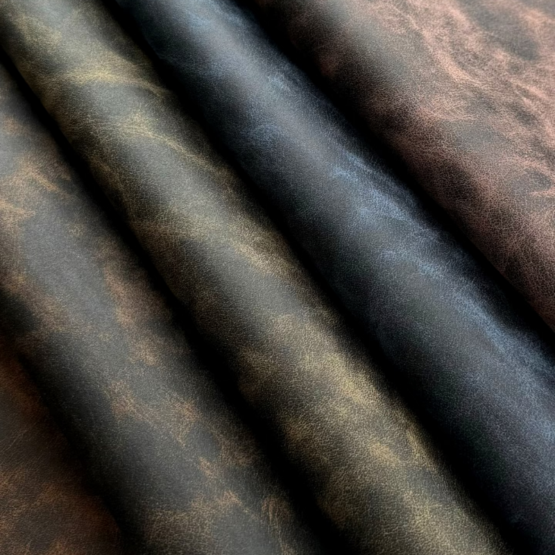 Matte Vintage Yangbuck PU faux leather for Furniture Upholstery Notebook Cover