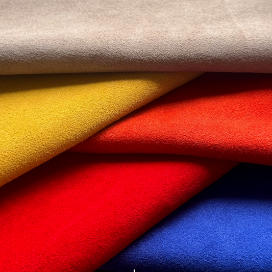 High Density Lock‑Flock Artificial Suede Leather No Fuzzing Material For Shoes Bags Luxury Gift Box Lining