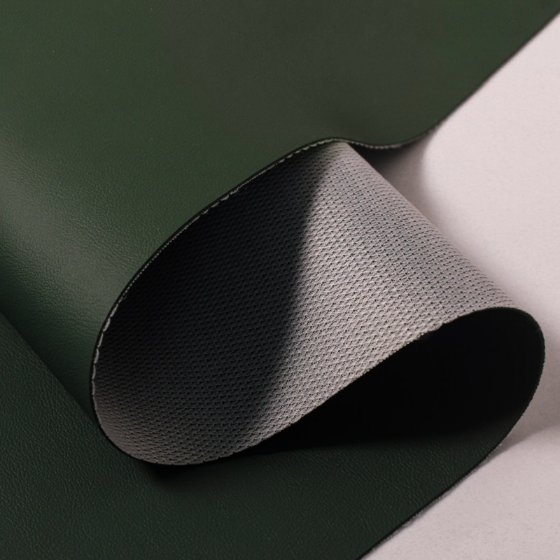 Nappa Grain Auto & Furniture Upholstery Vinyl Fabric Fish Scale Woven Backing Decorative Leather