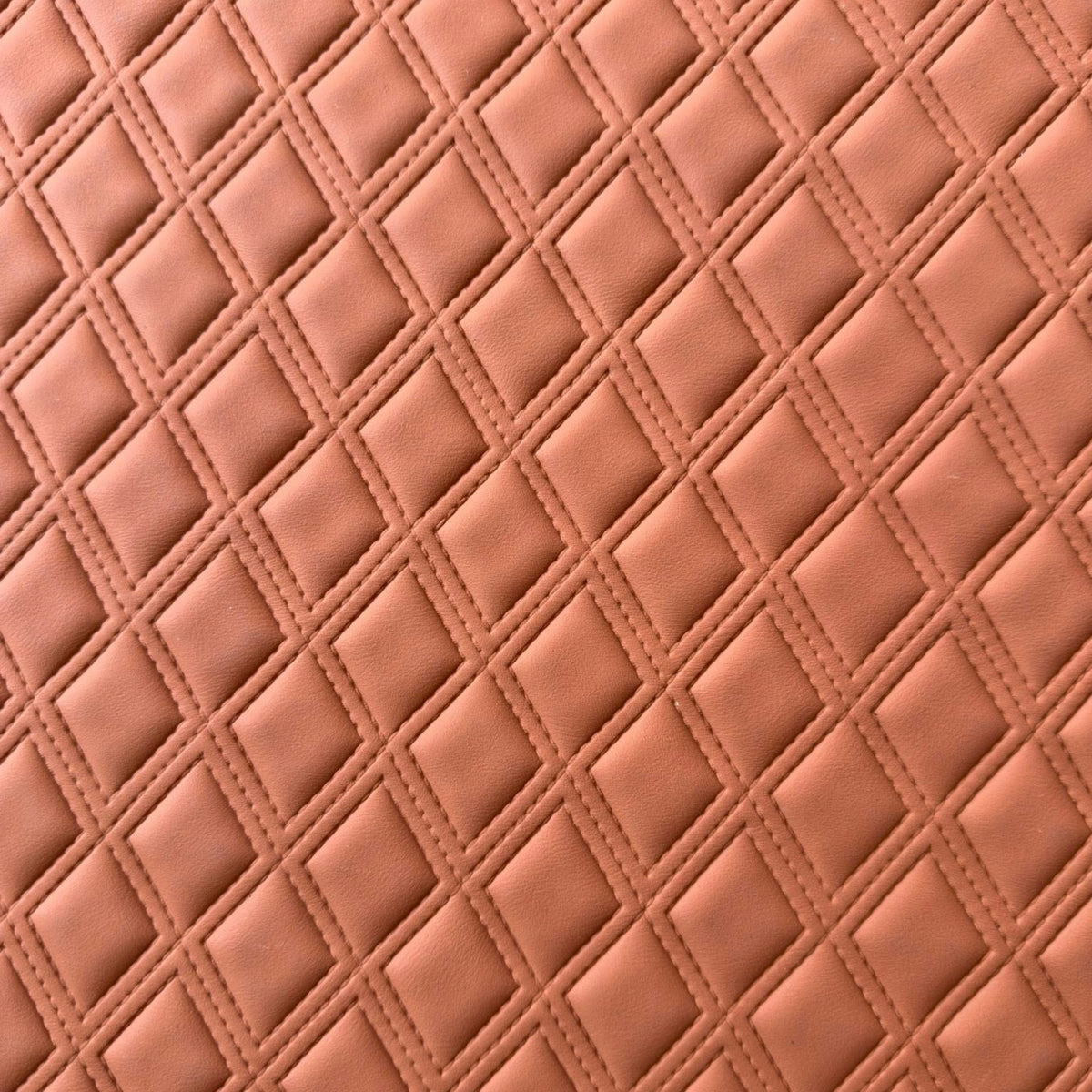 Quilted PVC/PU Leather Roll – Diamond Embossed Auto Floor Mat Fabric with Sponge Backing