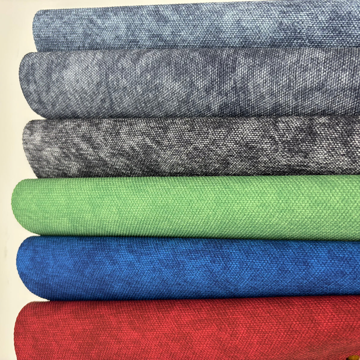 Linen Texture PU/PVC Leather – Matte Woven Fabric Grain Upholstery Material